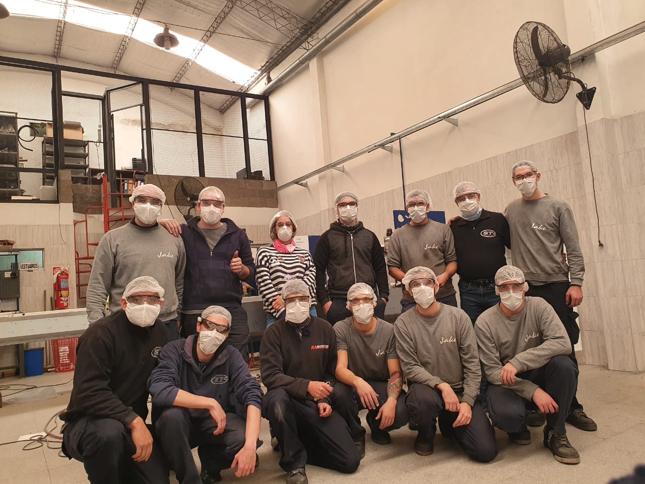 El equipo de ST en producción.